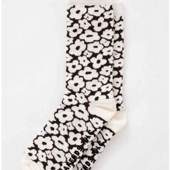 Afends Accessories - BNWT Afends - Alohaz - Flower Recycled Women's Socks / Coffee Brown